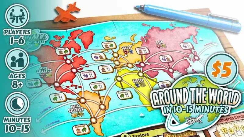 Around the World in 15 Minutes box cover